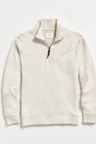 Billy Reid Quilted Half Zip - Tinted White