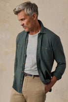 Faherty Brand Field Knit Shirt - Forest Trail