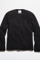 Billy Reid Martin Mini Waffle Crew - Charcoal Heather