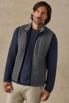 Faherty Brand Epic Quilted Vest - Graphite Cloud