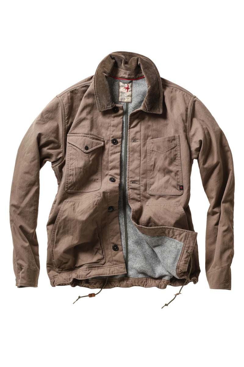 Relwen Pile-Lined Chore Coat - Tobacco