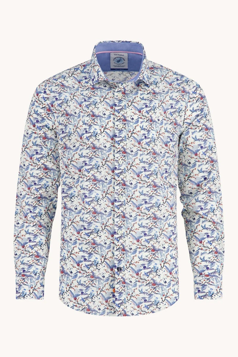 A Fish Named Fred Shirt Crane Sky - Off White