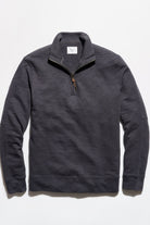 Billy Reid French Terry Half Zip - Asphalt