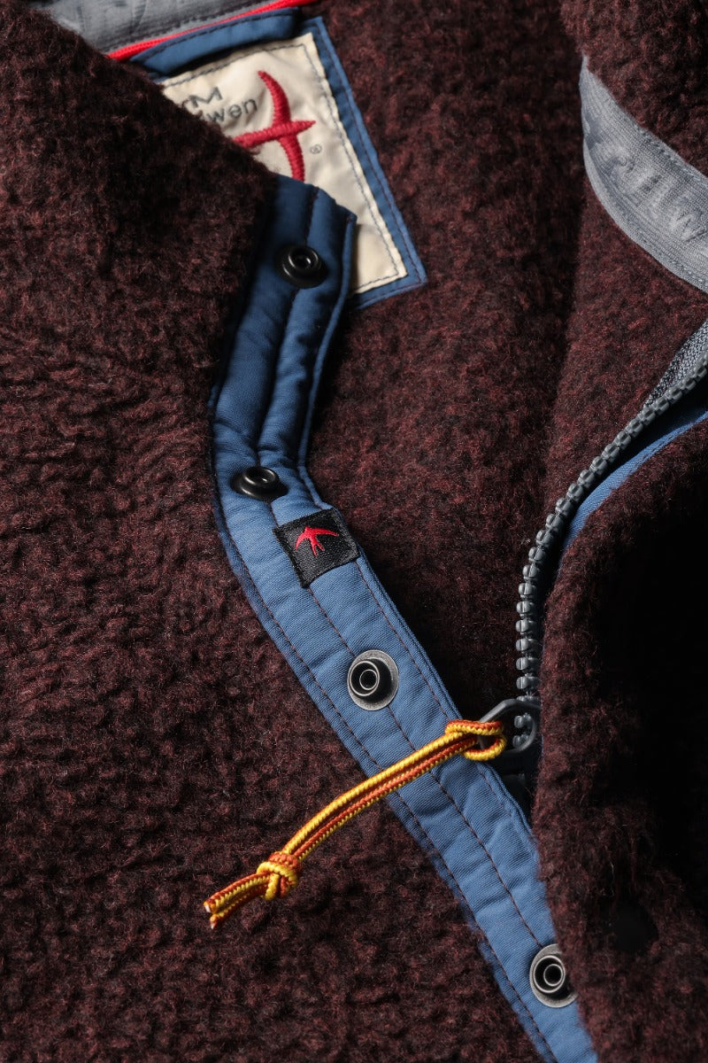 Relwen Wooly Shag Snap-Zip