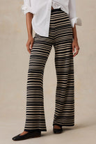 Faherty Brand Throwback Studio Sweater Pant - Coastal Coal Stripe