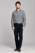 Billy Reid Twisted MSL 1-Pocket Shirt - Dark Chambray