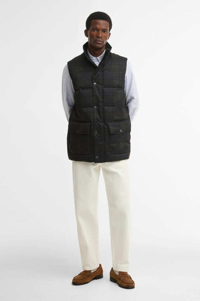 Barbour Lonnen Tartan Puffer Gilet