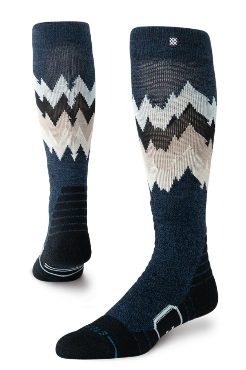 Stance Thompson Mid Wool Snow - Black Heather