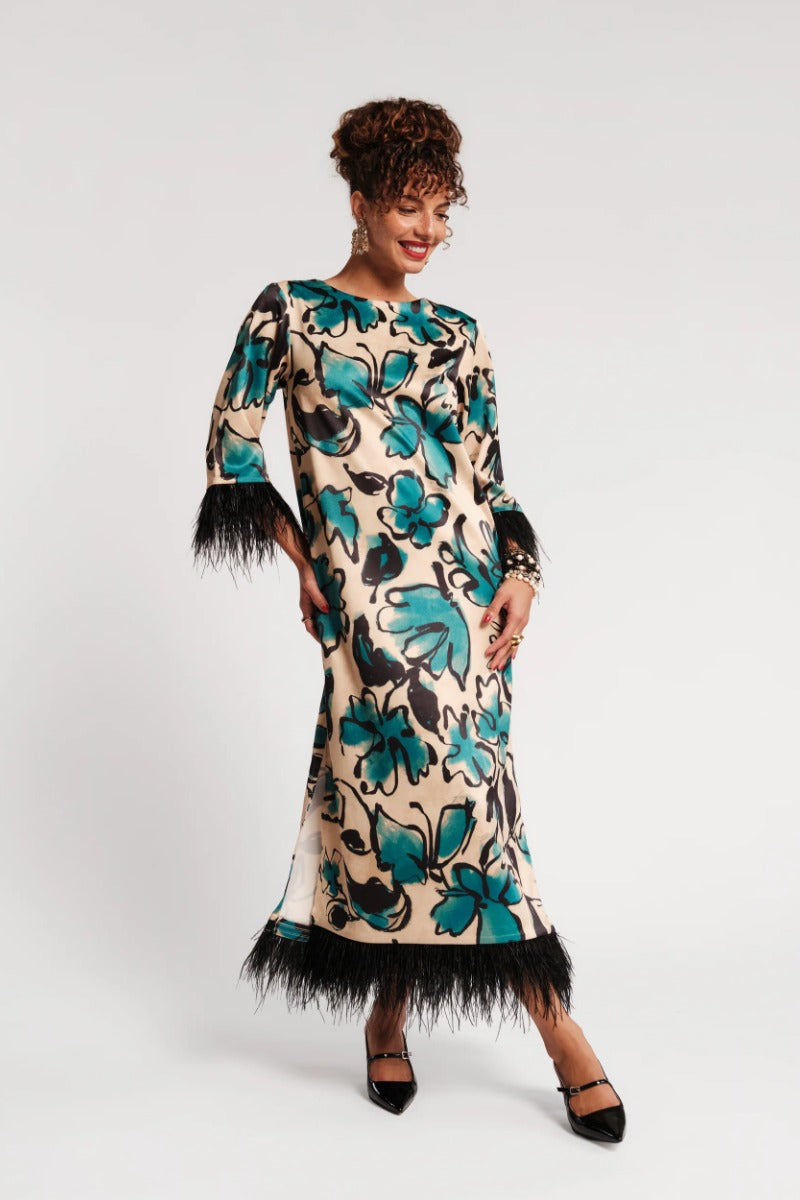 Frances Valentine Belle Maxi Dress - Abstract Meadows