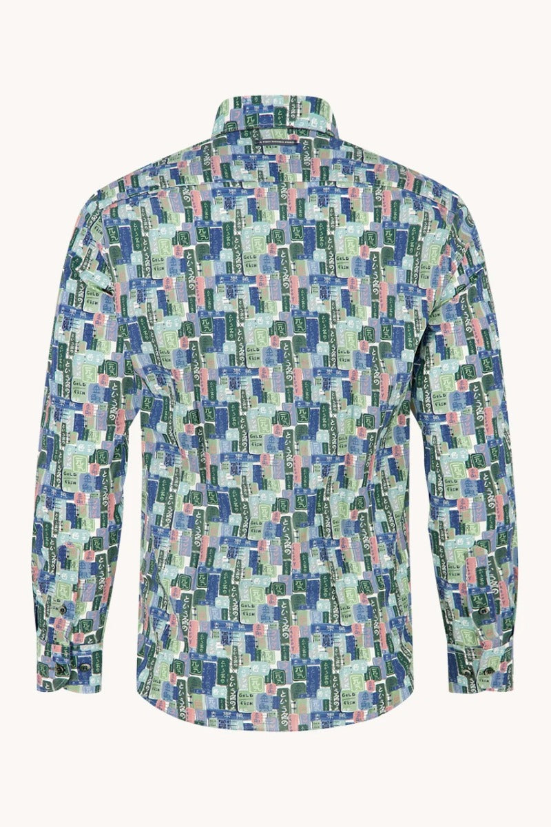 A Fish Named Fred Shirt Tokyo Signs - Multicolour Green