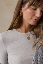 Faherty Brand Featherweight Freestyle Layering Crew - Light Grey Heather