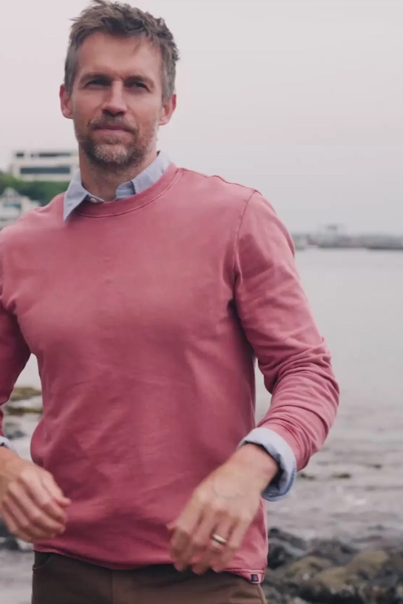 Faherty Brand Long-Sleeve Recycled Terry Tee