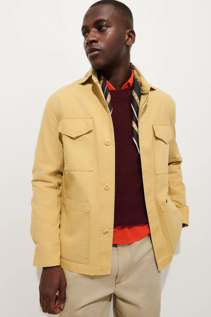 Alex Mill Garment Dyed Chore Jacket in Canvas - Einkorn