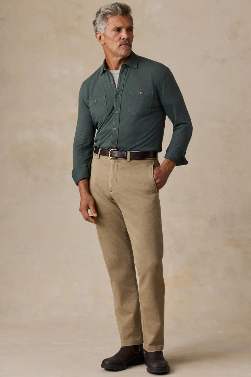 Faherty Brand Field Knit Shirt - Forest Trail
