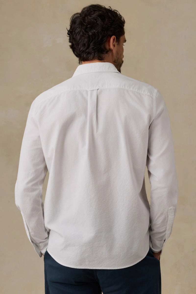 Faherty Brand Laundered Oxford Shirt - Pure White