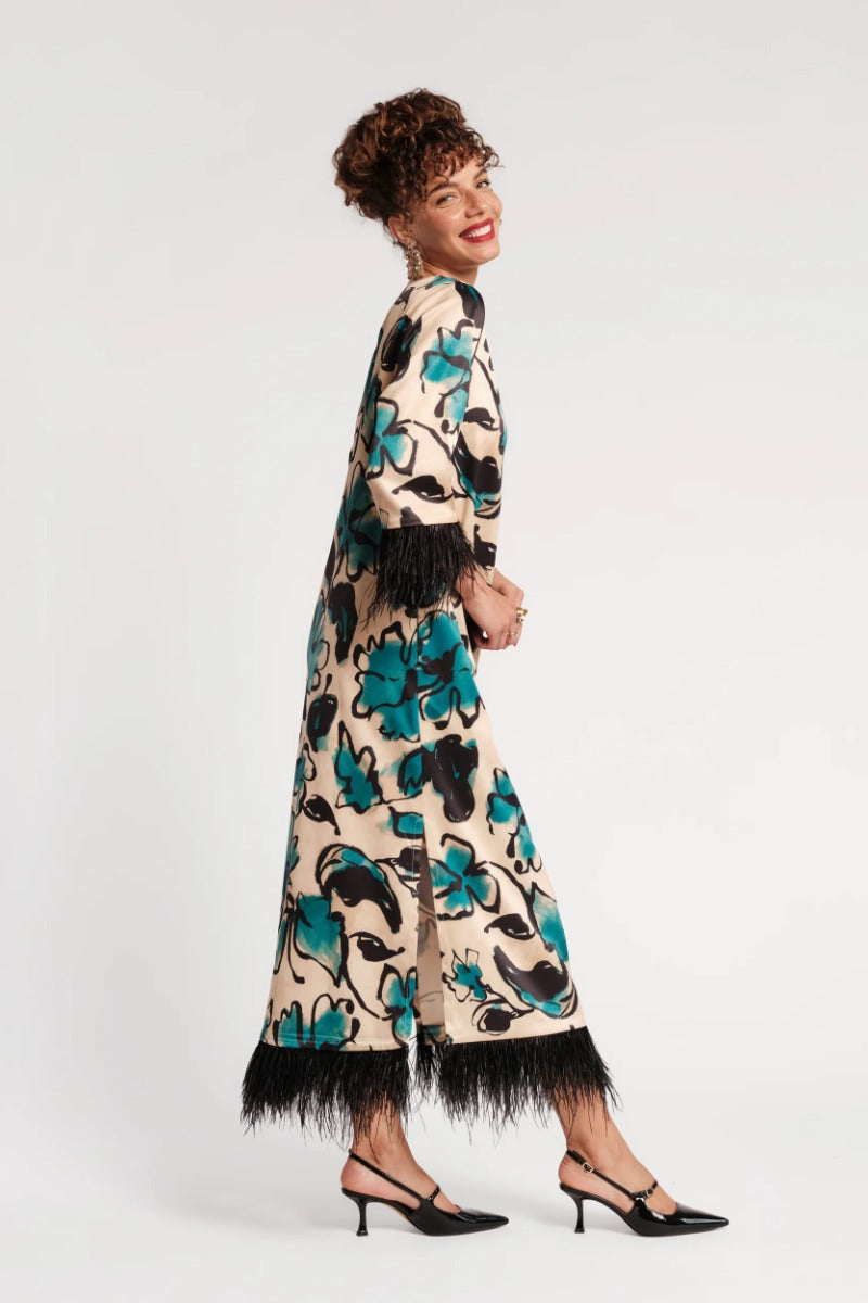 Frances Valentine Belle Maxi Dress - Abstract Meadows