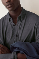 Marine Layer Luxe Jersey Shirt - Asphalt