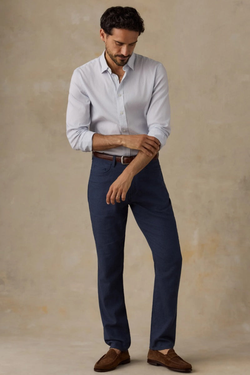 Faherty Brand The Movement  Shirt - Open Sky Stripe