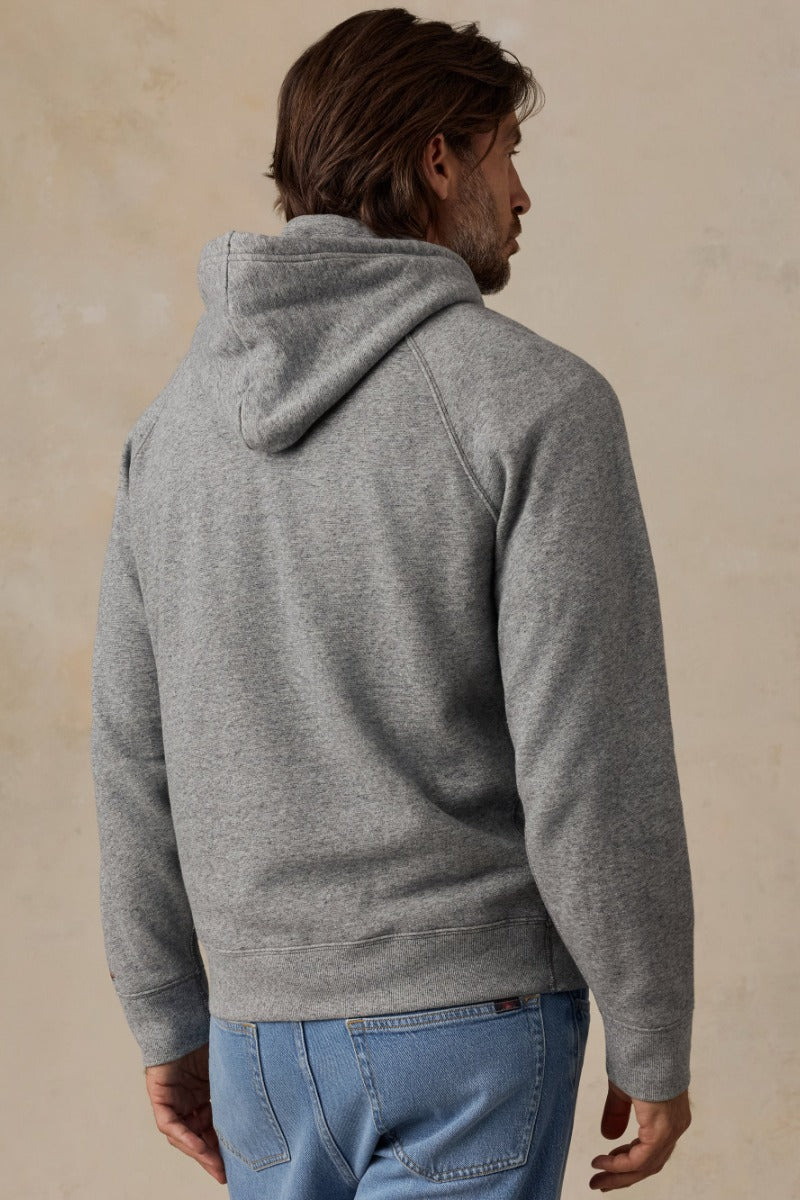 Faherty Brand High Standard Fleece Hoodie - Pebble Grey Heather