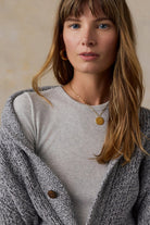 Faherty Brand Featherweight Freestyle Layering Crew - Light Grey Heather