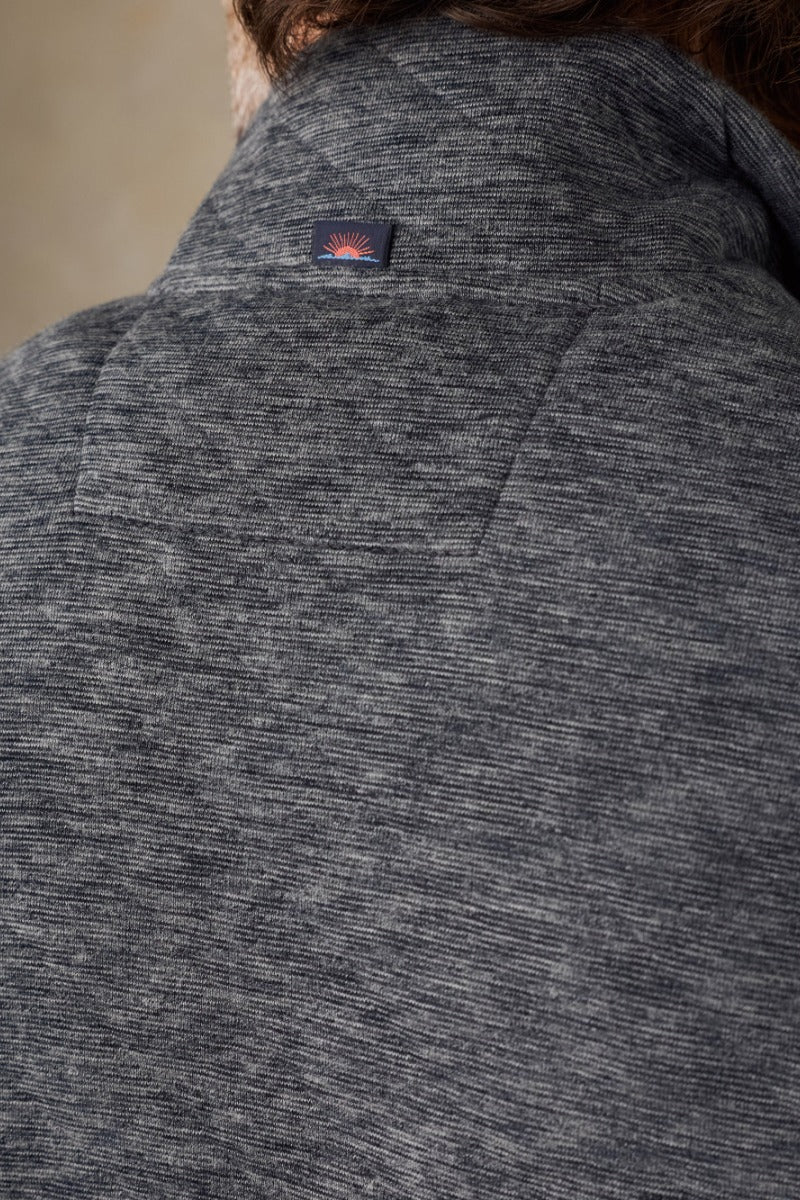 Faherty Brand Epic Quilted Vest - Graphite Cloud
