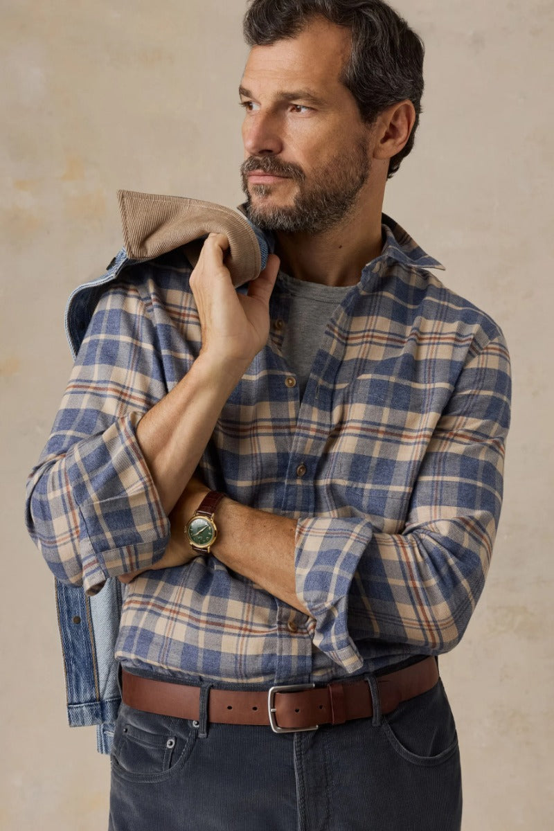 Faherty Brand Timberline Brushed Twill Shirt
