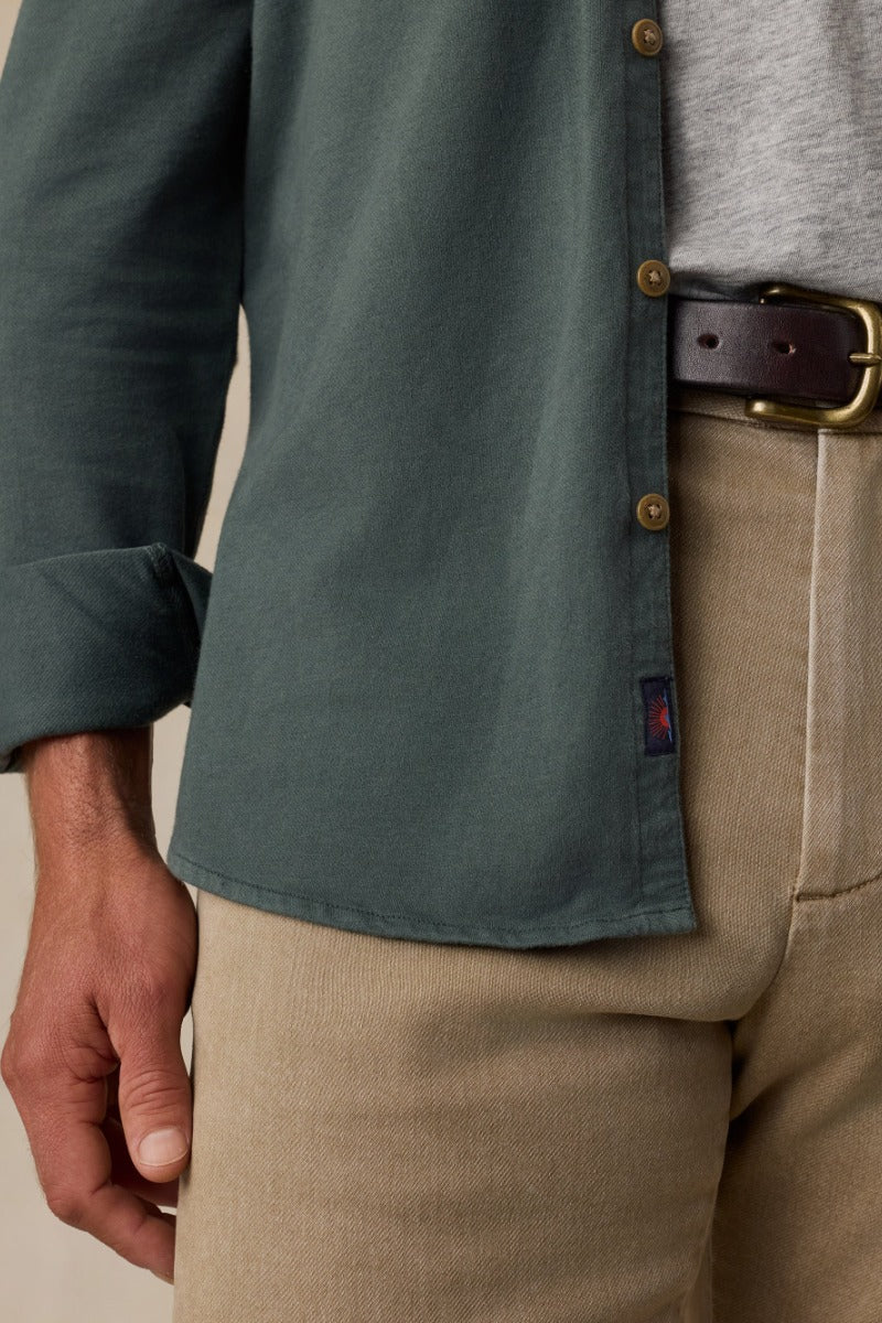 Faherty Brand Field Knit Shirt - Forest Trail