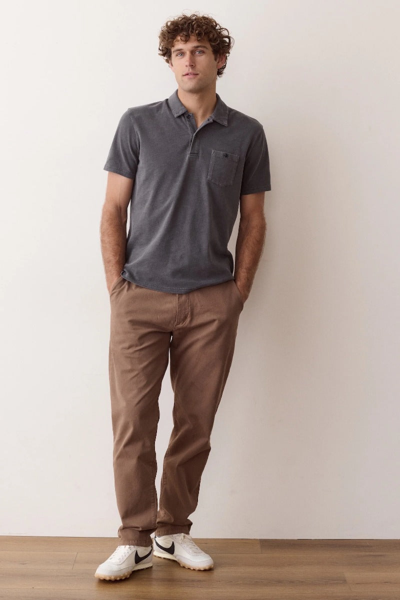 Marine Layer Luxe Slub Pocket Polo
