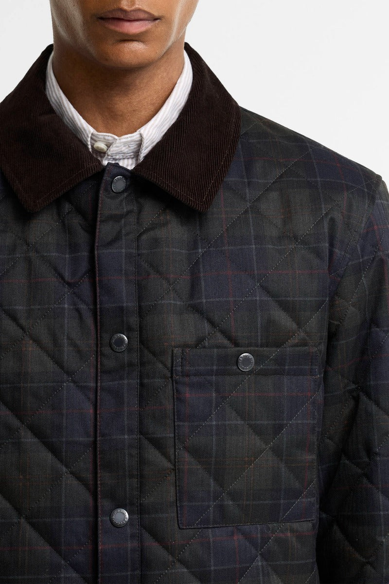 Barbour Tartan Shirt Quilted Jacket