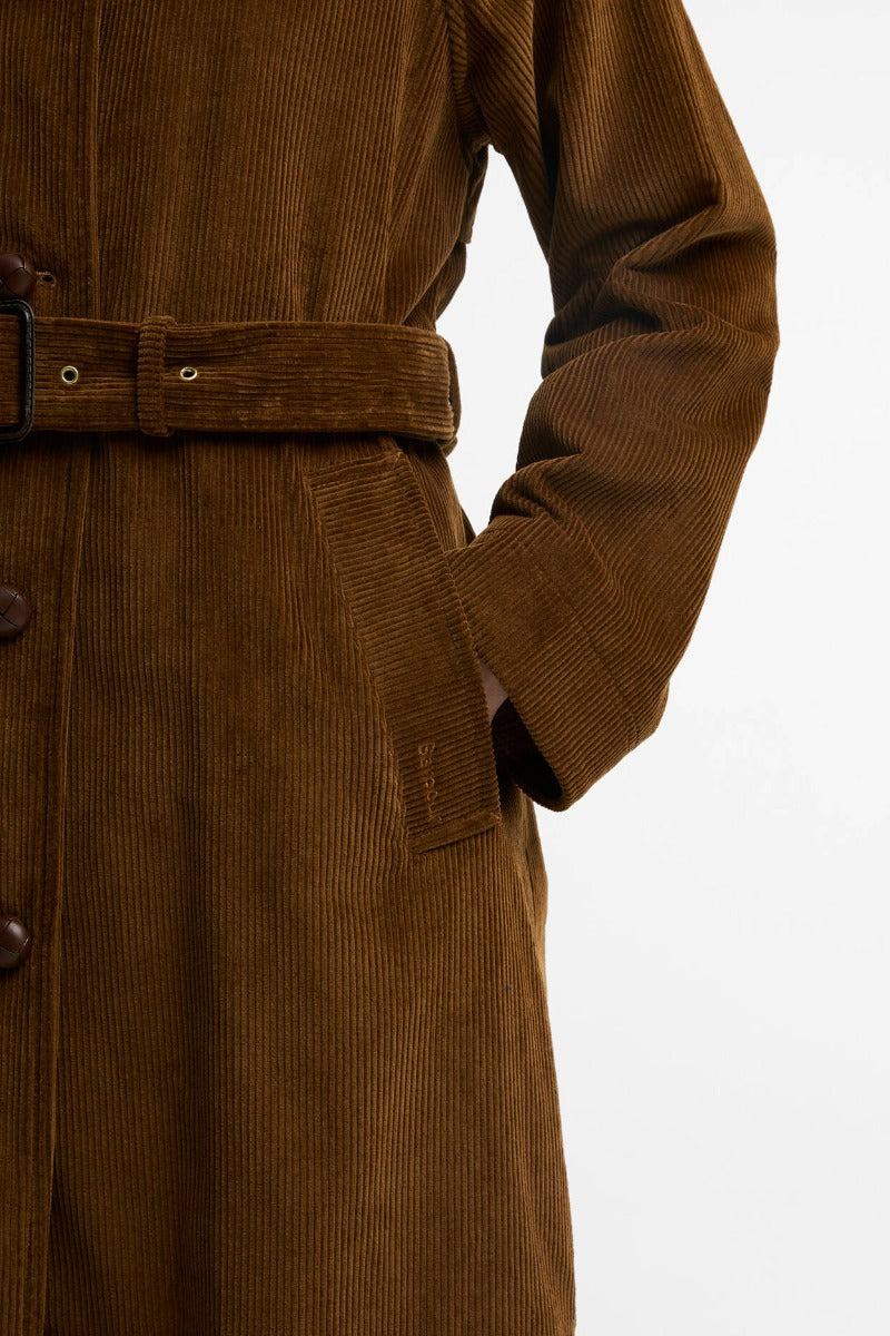 Barbour Antonella Cord Trench Coat