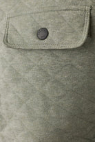 Faherty Brand Epic Quilted Fleece Pullover - Pine Rock Heather