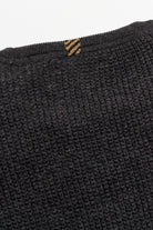 Billy Reid Martin Mini Waffle Crew - Charcoal Heather