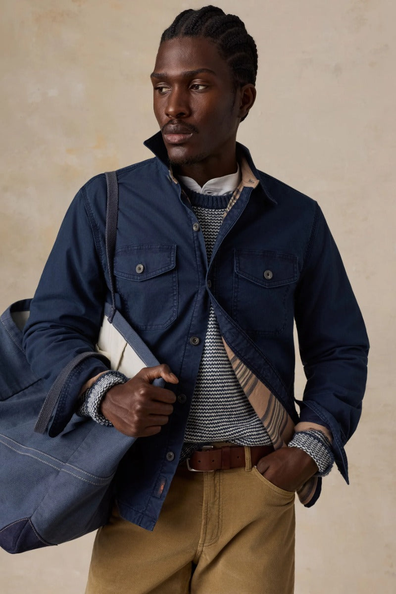 Faherty Brand Stretch Blanket Lined CPO - Abyss Navy