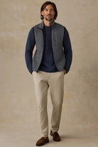 Faherty Brand Epic Quilted Vest - Graphite Cloud