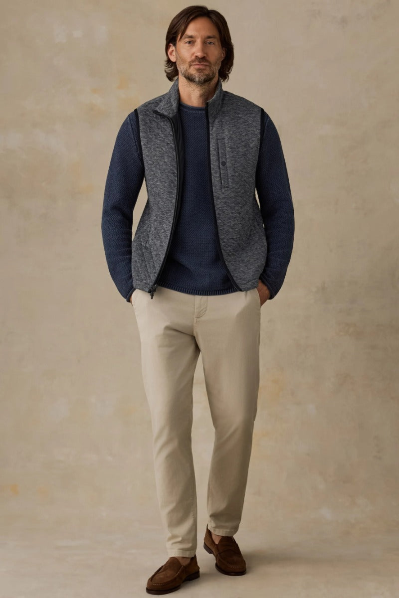 Faherty Brand Epic Quilted Vest - Graphite Cloud