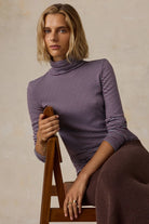 Faherty Brand Featherweight Freestyle Turtleneck - Cider Sky Stripe