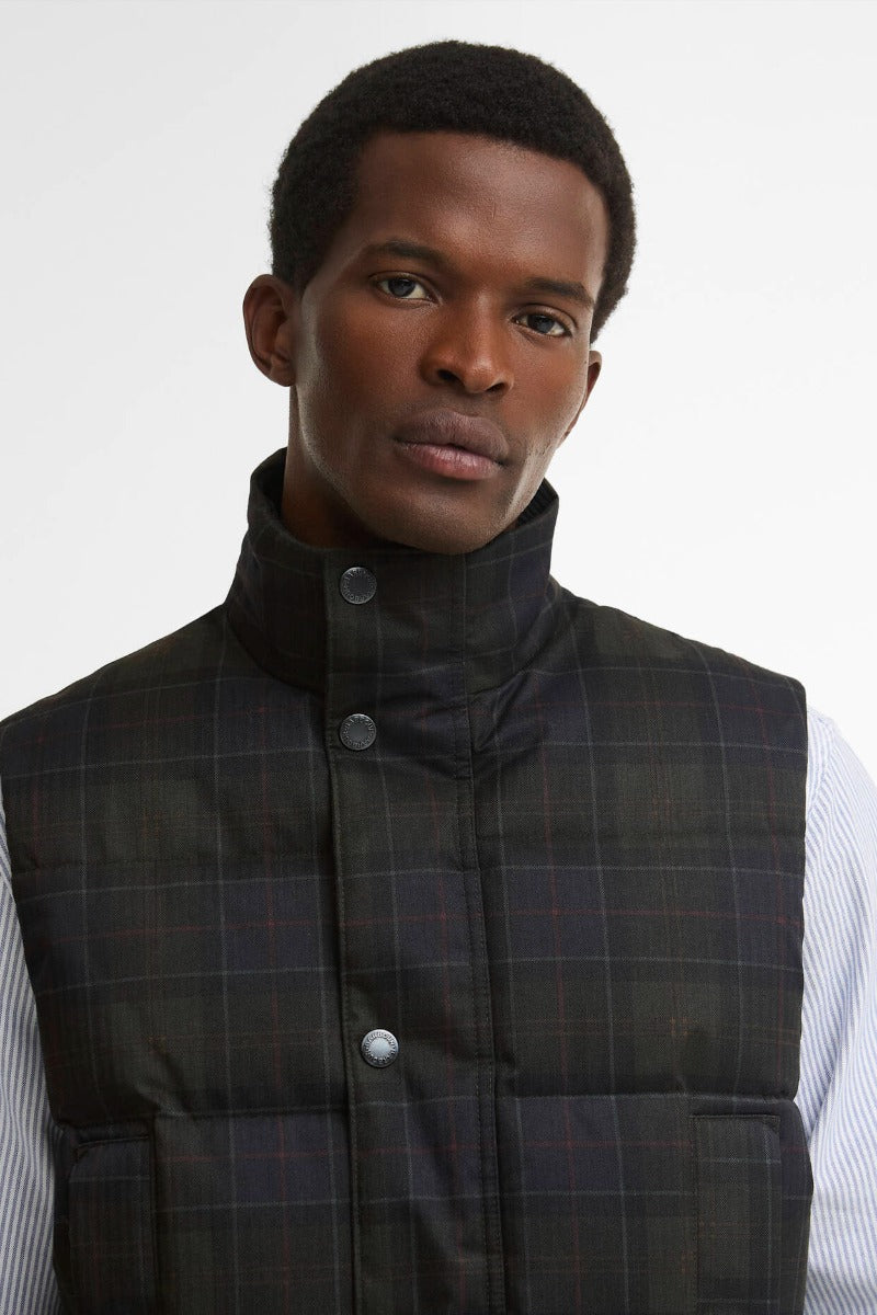 Barbour Lonnen Tartan Puffer Gilet