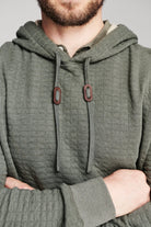 Billy Reid Box Quilt Hoodie Pullover