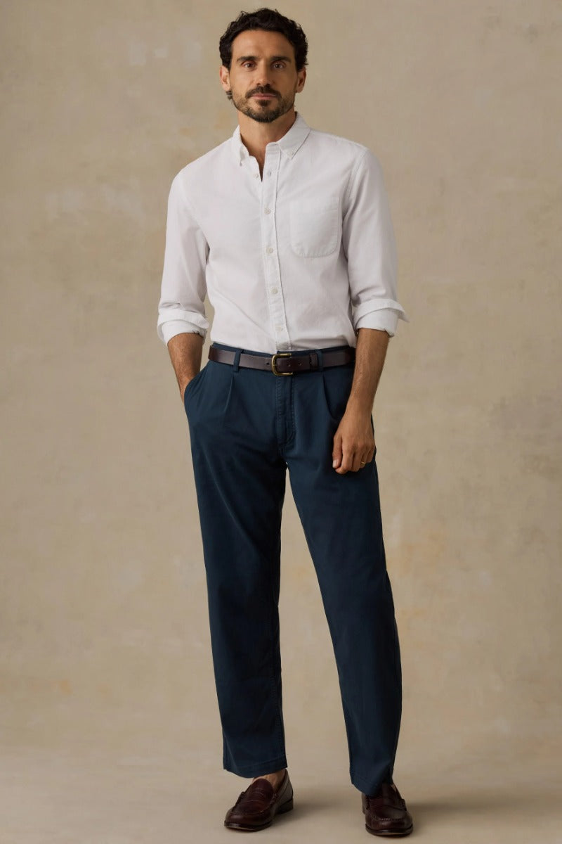 Faherty Brand Laundered Oxford Shirt - Pure White