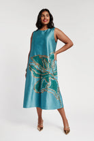 Frances Valentine Alice Midi Dress  - Teal