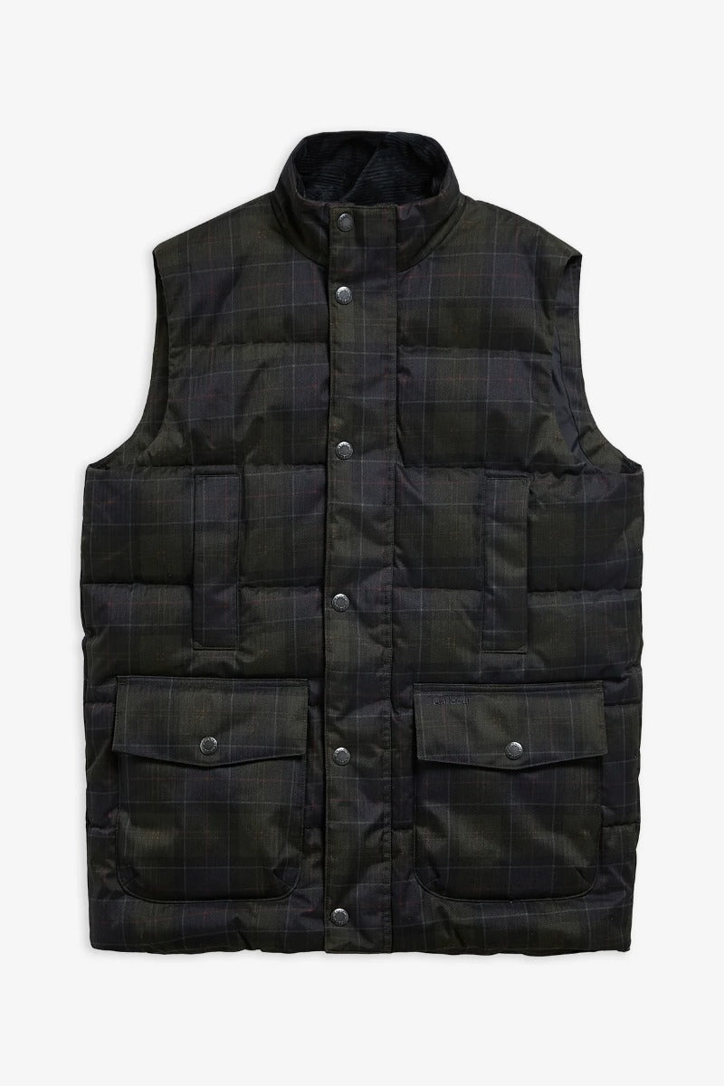 Barbour Lonnen Tartan Puffer Gilet
