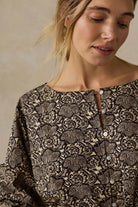 Faherty Brand Coastal Poplin Faye Top - Night Bloom