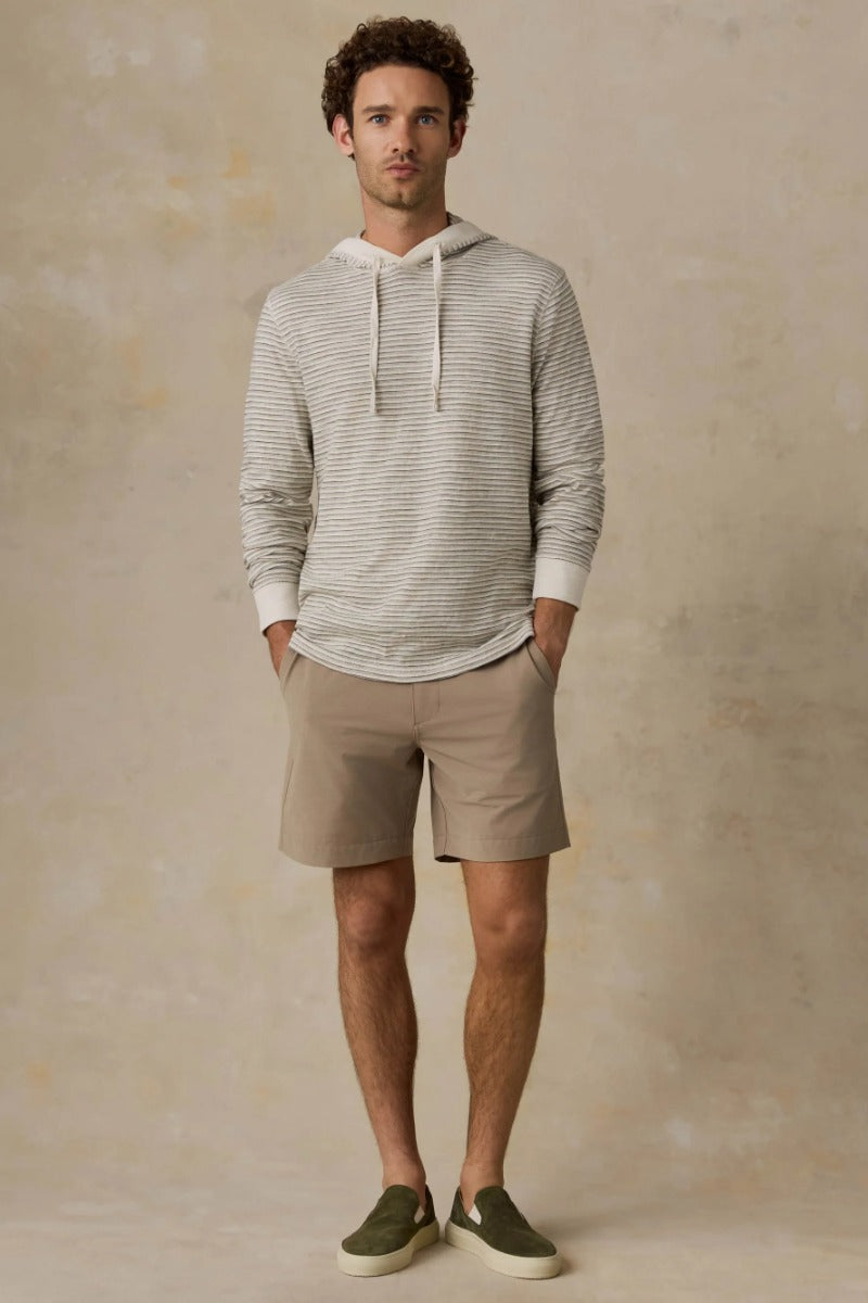 Faherty Brand Sunwashed Organic Hoodie - Cedar Falls Stripe