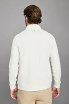 Billy Reid Quilted Half Zip - Tinted White