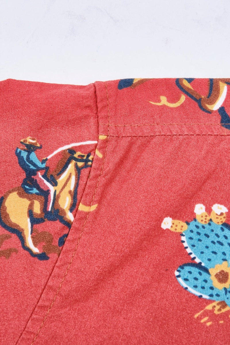 Freenote Cloth Hawaiian Orange Cowboy Shirt