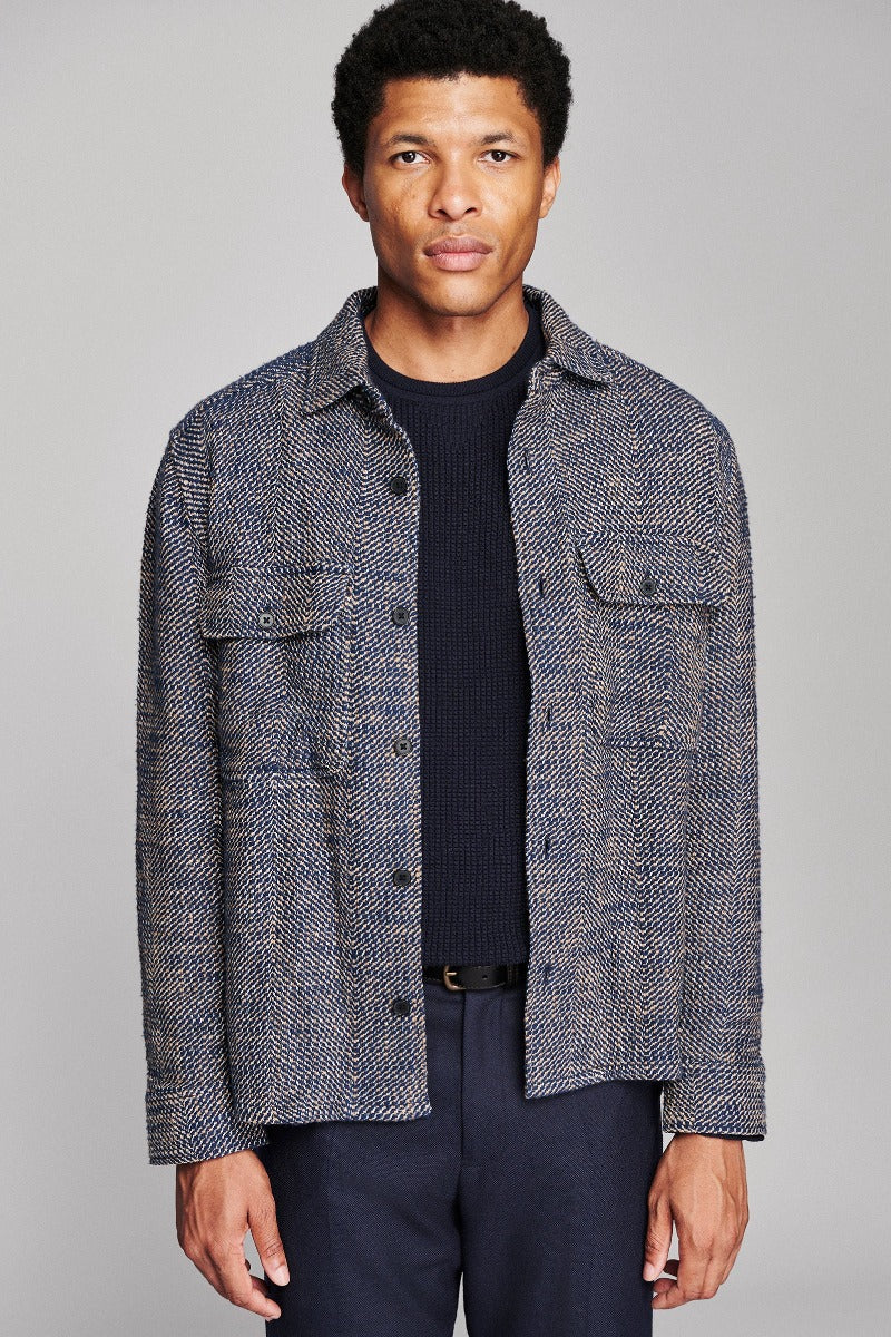Billy Reid Herringbone CPO Overshirt