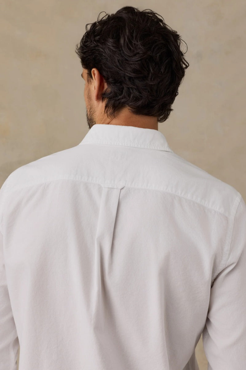 Faherty Brand Laundered Oxford Shirt - Pure White