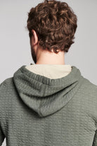 Billy Reid Box Quilt Hoodie Pullover