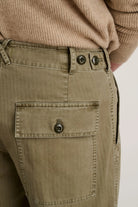Alex Mill Field Pant in Herringbone - Vintage Olive