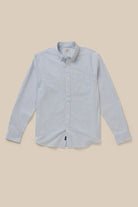 Faherty Brand Laundered Oxford Shirt - Classic Blue Stripe